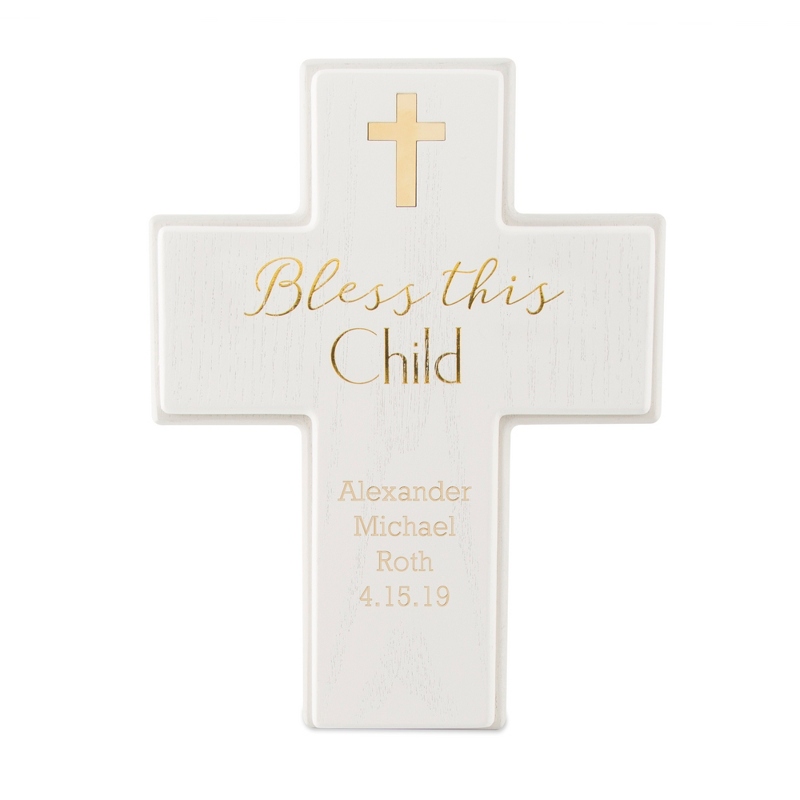 Image of Bless This Child Tabletop Cross