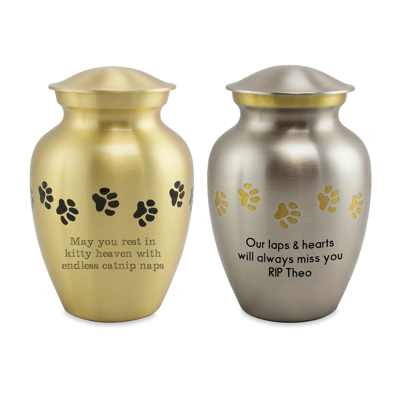 Image of 5.9 Inch Paw Print Urn