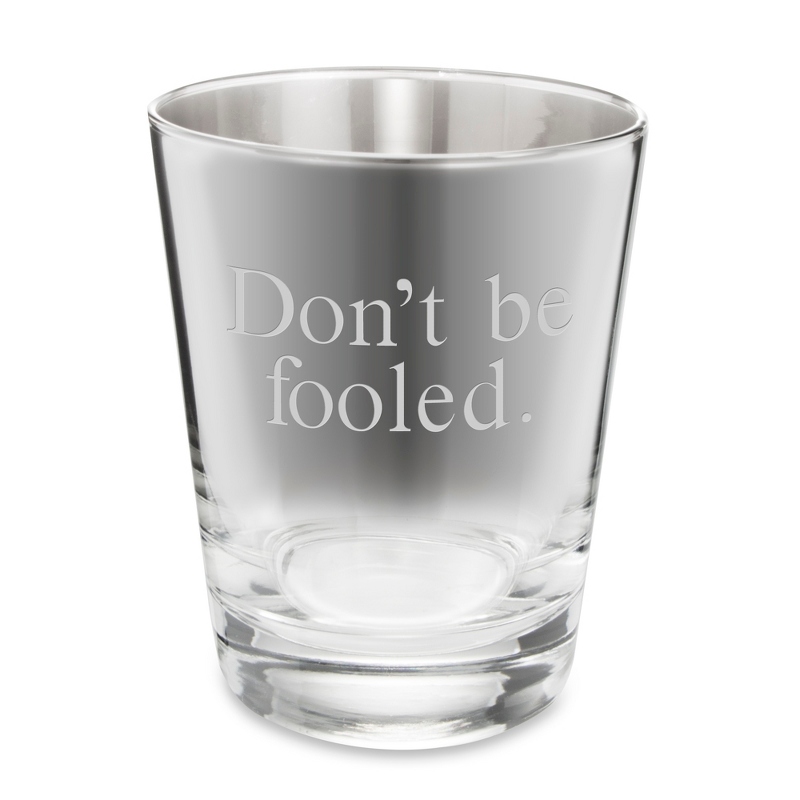 Image of Faded Metallic Double Old Fashioned Glass