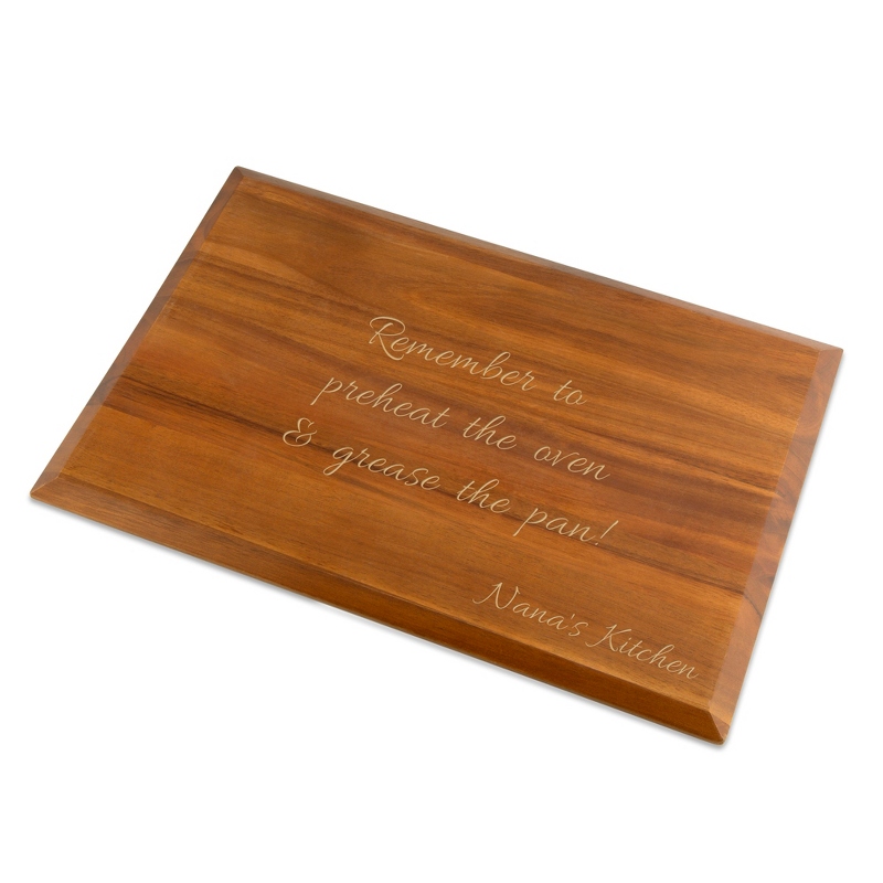 Image of Large Beveled Acacia Wood Cutting Board