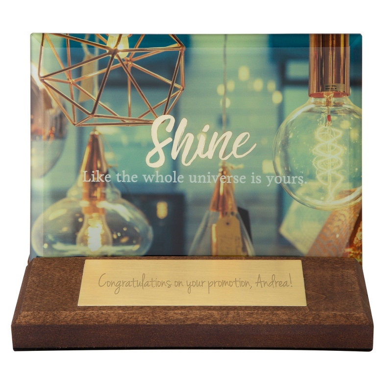 Image of Shine Motivational Desk Plaque