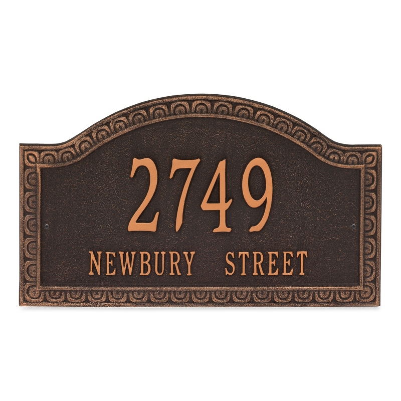 Image of Whitehall Penhurst Oil Rubbed Bronze Address Plaque