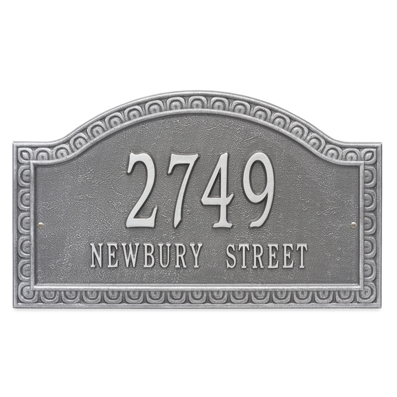Image of Whitehall Penhurst Pewter and Silver Address Plaque