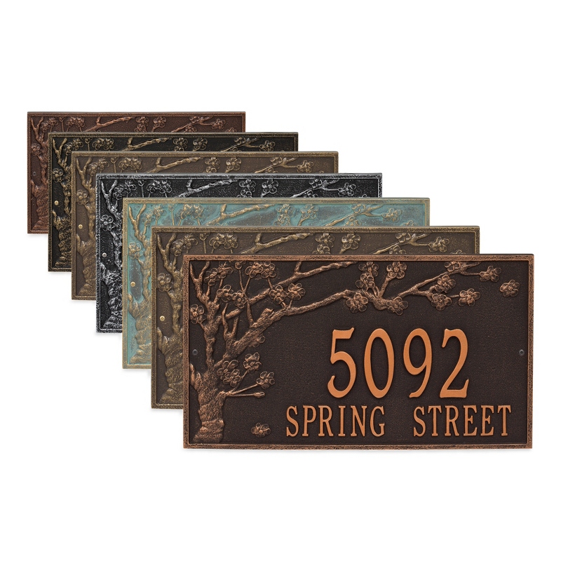 Image of Whitehall Spring Blossom Address Plaque