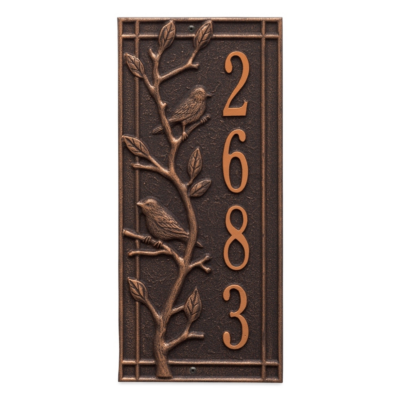 Image of Whitehall Vert. Woodbridge Oil Rubbed Bronze Address Plaque