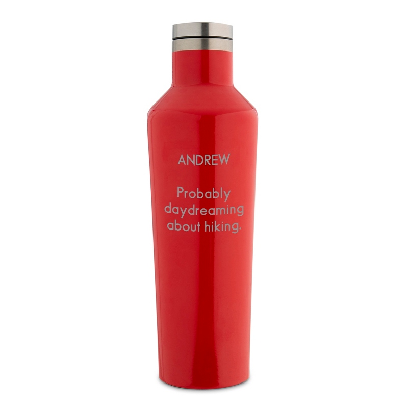 Image of Corkcicle Gloss Red 16 OZ Stainless Steel Canteen