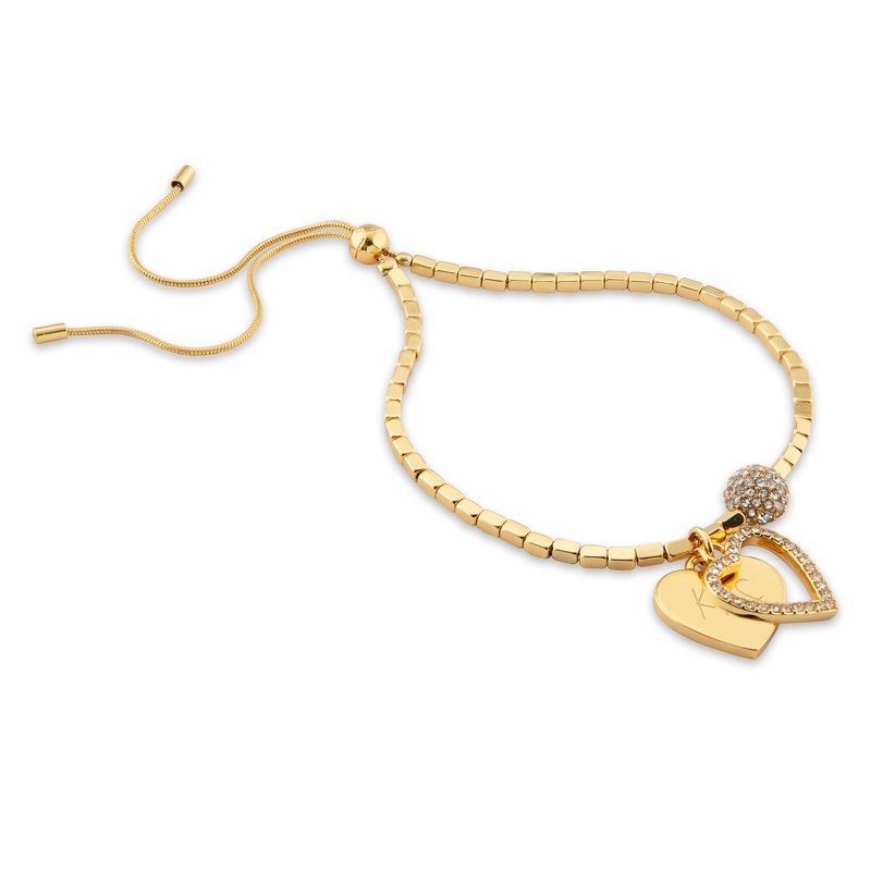 Image of Gold Ball Beaded Lariat Bracelet