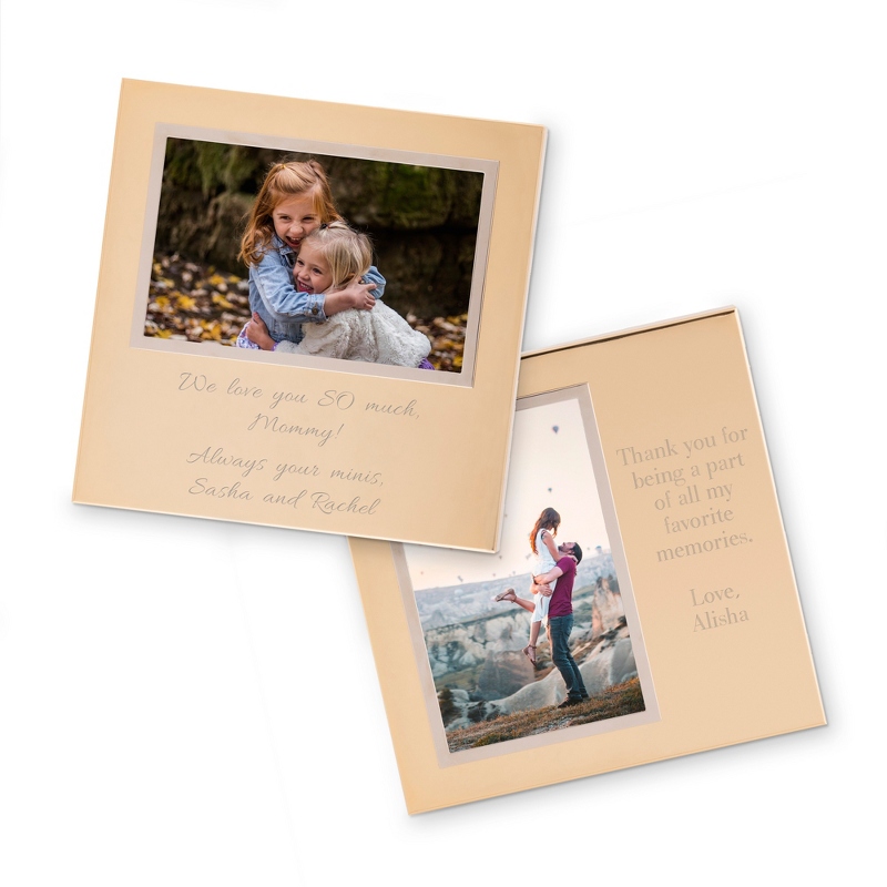 Image of Shiny Gold Uptown 4x6 Frame