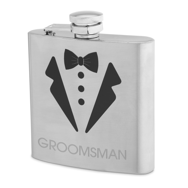 Image of Tuxedo Stainless Steel Flask