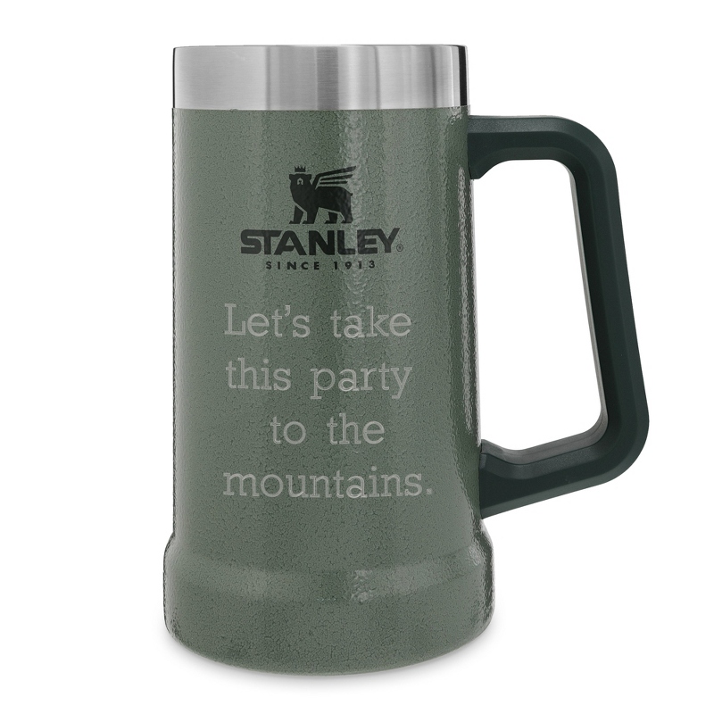 Image of Stanley 24 OZ Hammertone Green Adventure Vacuum Stein