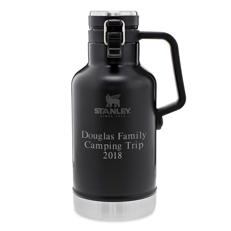 Image of Stanley 64 OZ Matte Black Classic Vacuum Growler