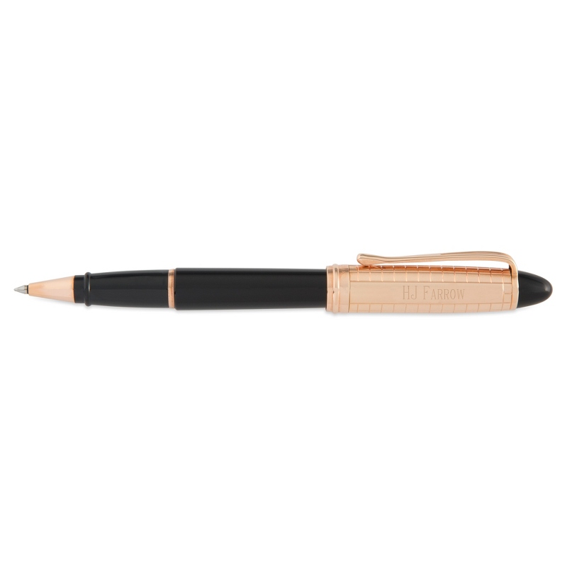 Image of Aurora Rose Gold Quadra Rollerball Pen