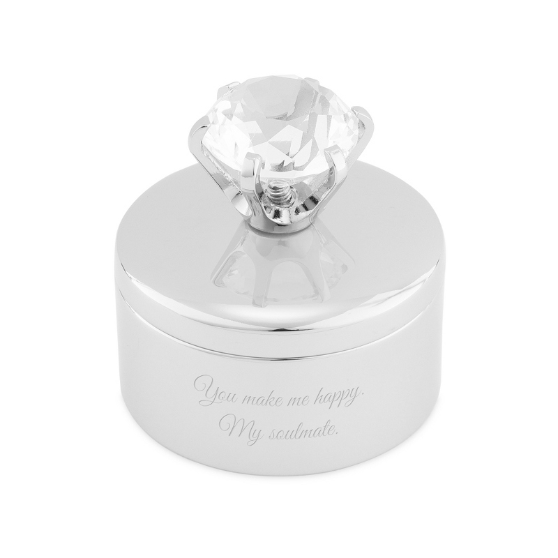 Image of Diamond Round Ring Box
