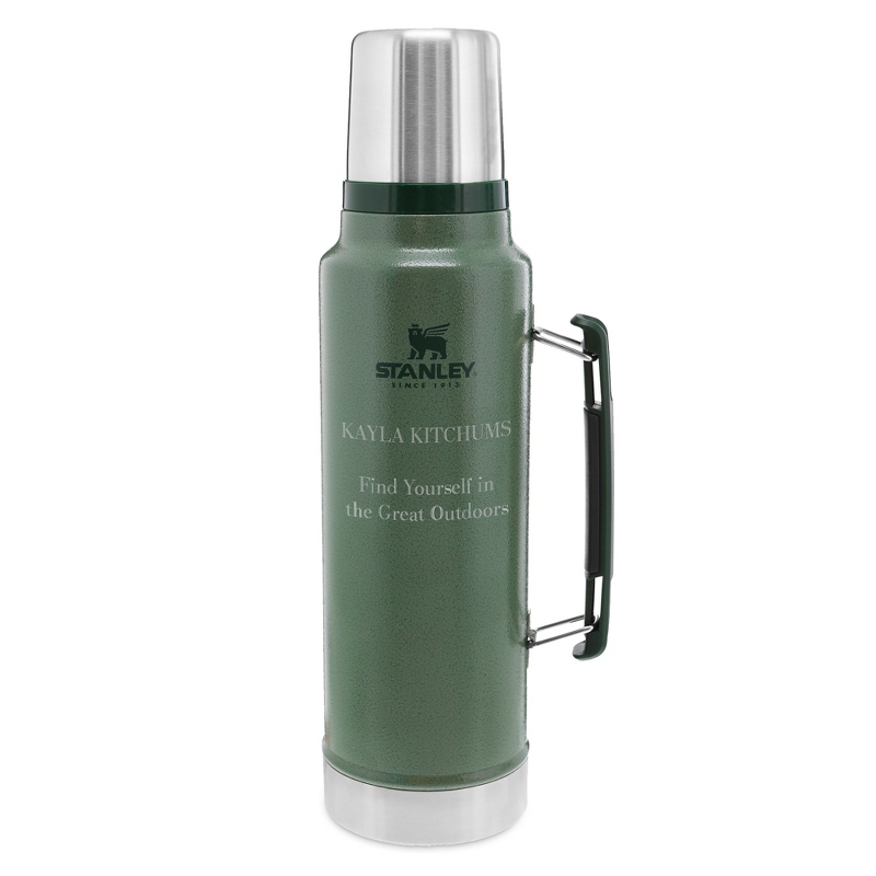 Image of Stanley 1.5 QT Hammertone Green Classic Vacuum Bottle