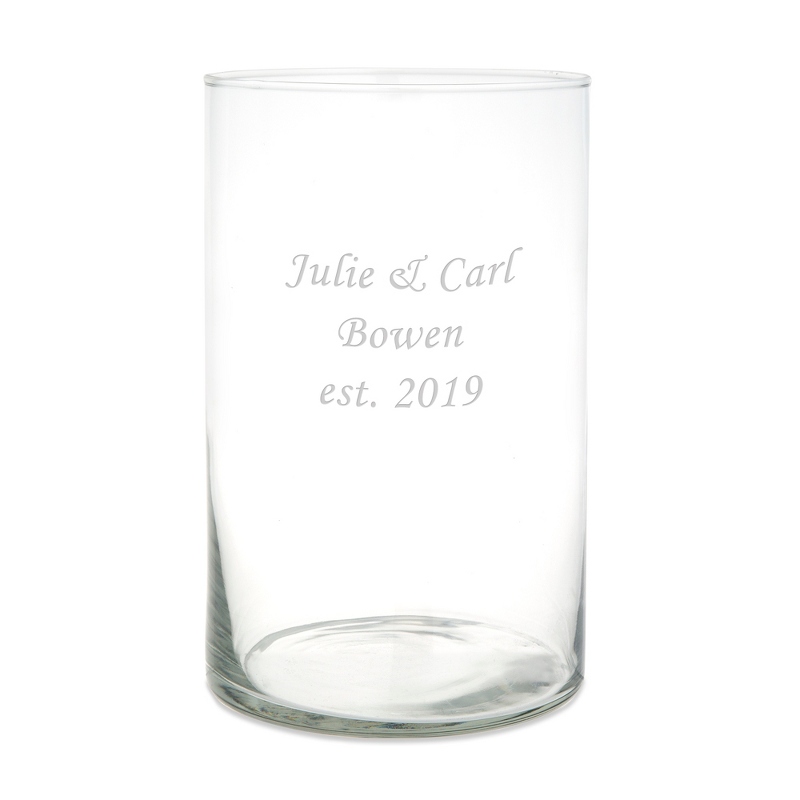 Image of 9.8 Inch Glass Cylinder Vase