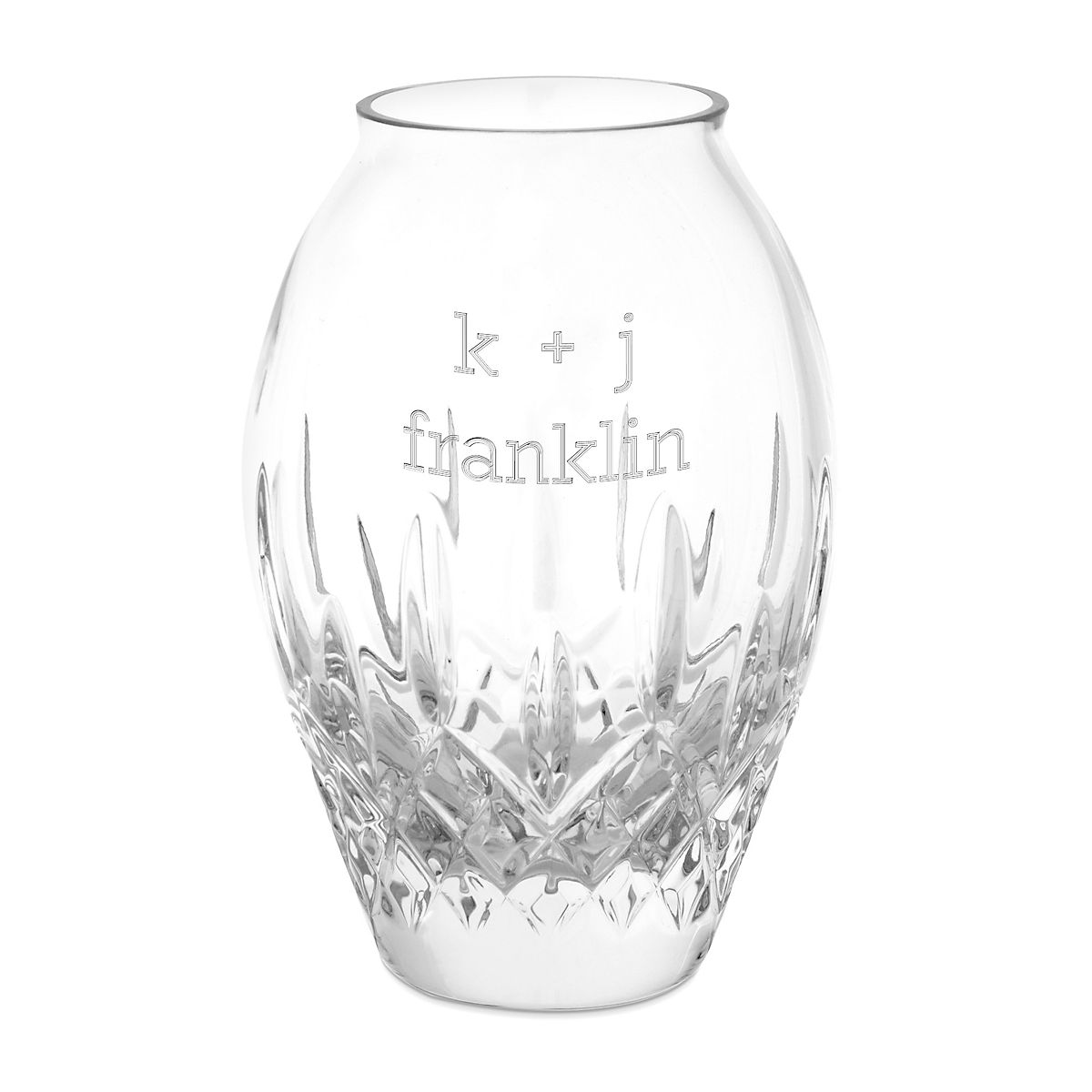 Personalised Engraved Crystal Glass Bud Vase Retirement Thank You Gift 
