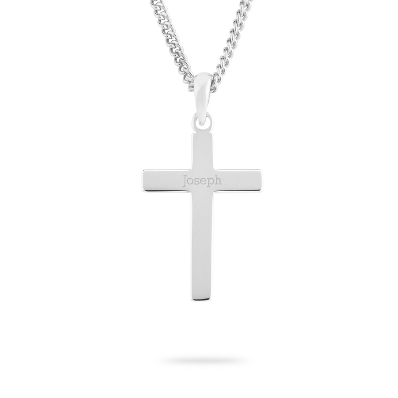 Image of Boys Sterling Silver Cross Necklace