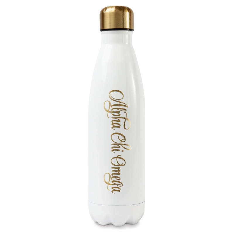 Image of Alpha Chi Omega Sorority 16 OZ Stainless Steel Bottle