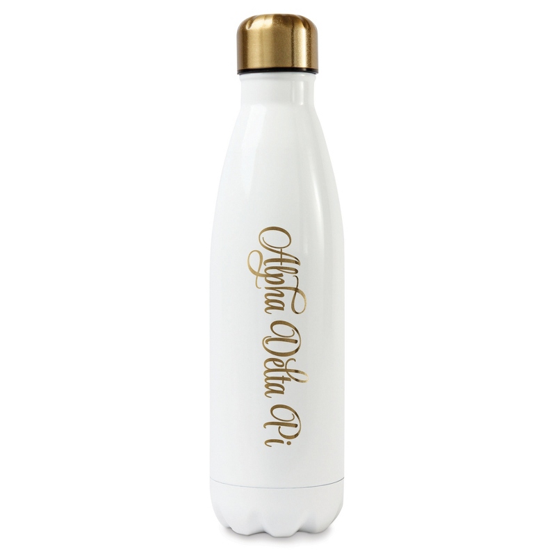 Image of Alpha Delta Pi Sorority 16 OZ Stainless Steel Bottle