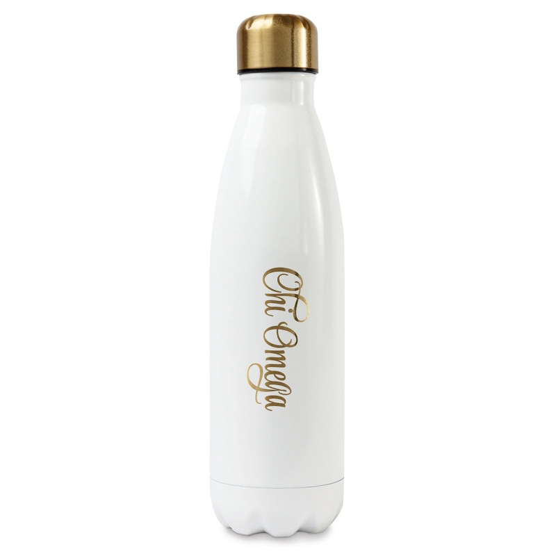 Image of Chi Omega Sorority 16 OZ Stainless Steel Bottle