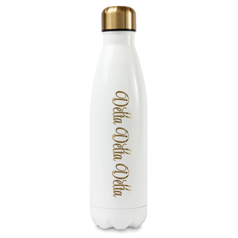 Image of Delta Delta Delta Sorority 16 OZ Stainless Steel Bottle