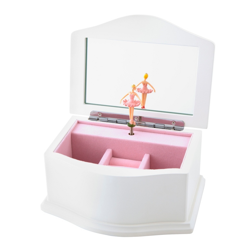 Image of Girls White Musical Jewelry Box
