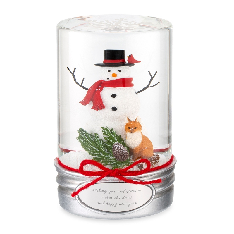 Image of Snowman Mason Jar Snow Globe