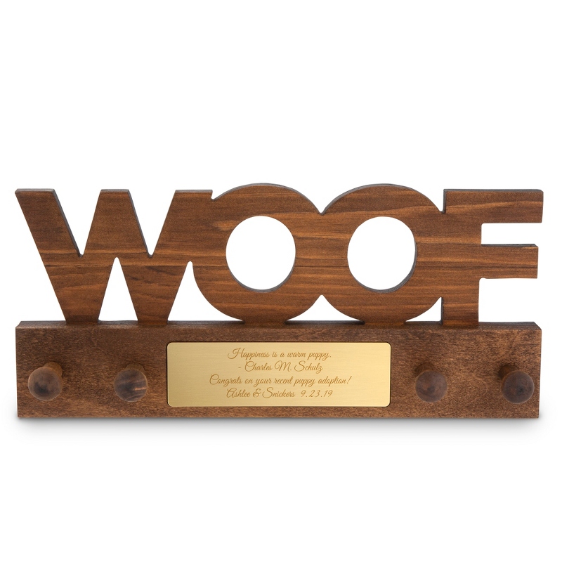 Image of Woof Wall Hook Plaque