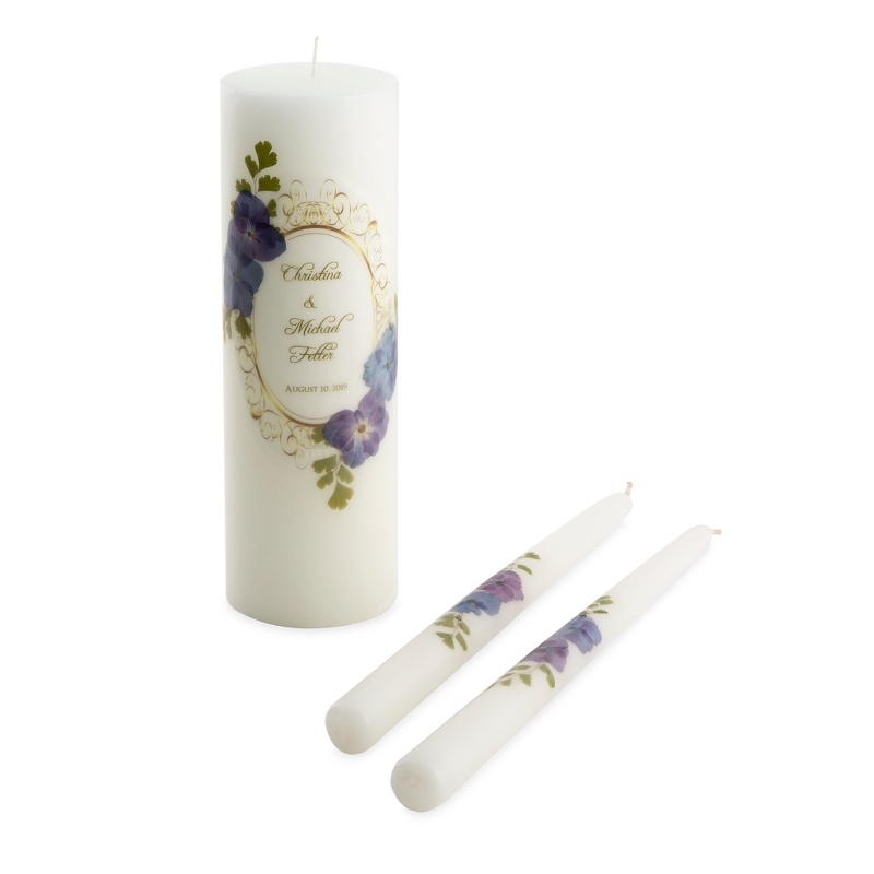 Image of Purple Hydrangea Wedding Unity Set