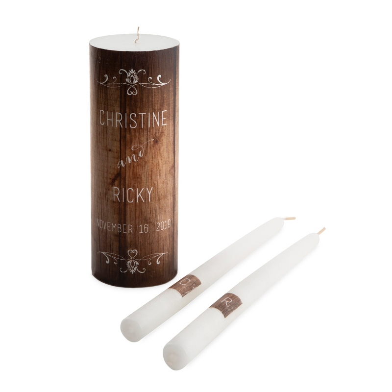 Image of Rustic Wood Wedding Unity Set