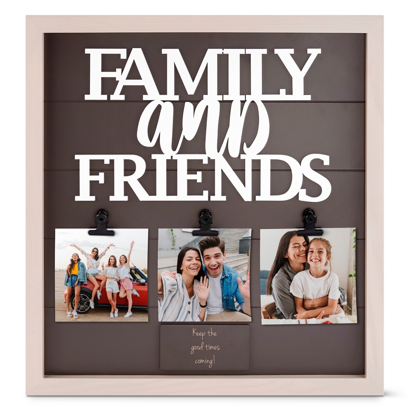 Image of Family and Friends Wood Pallet 3 Clip Photo Wall Art