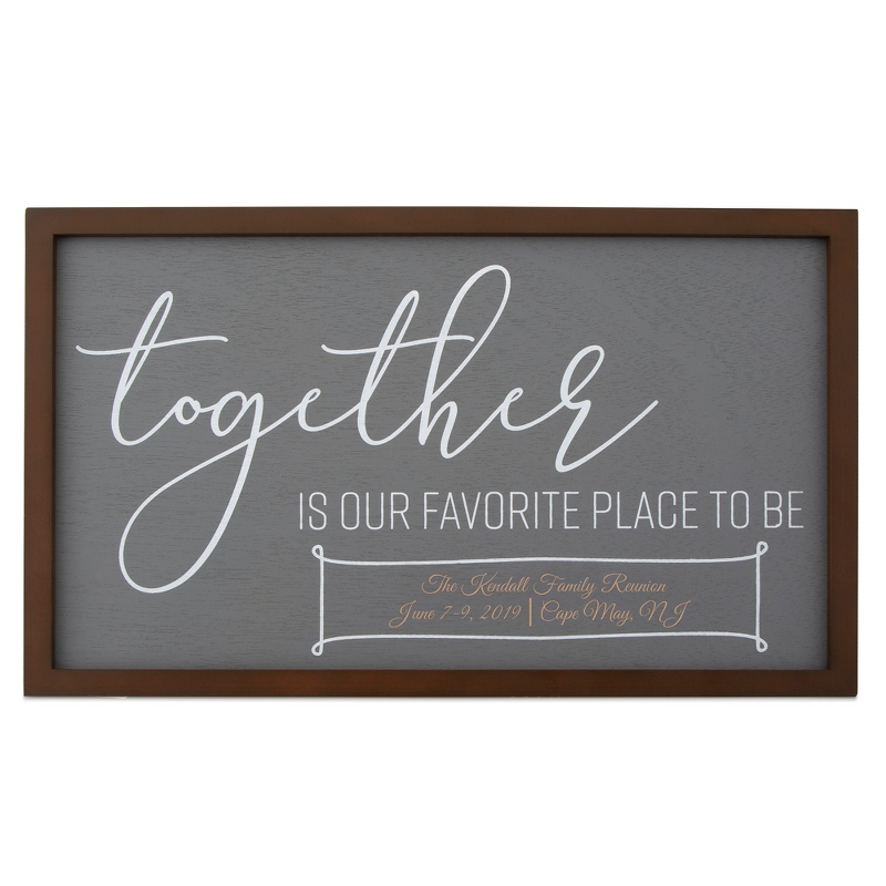 Image of Together is Our Favorite Place to Be Wall Plaque