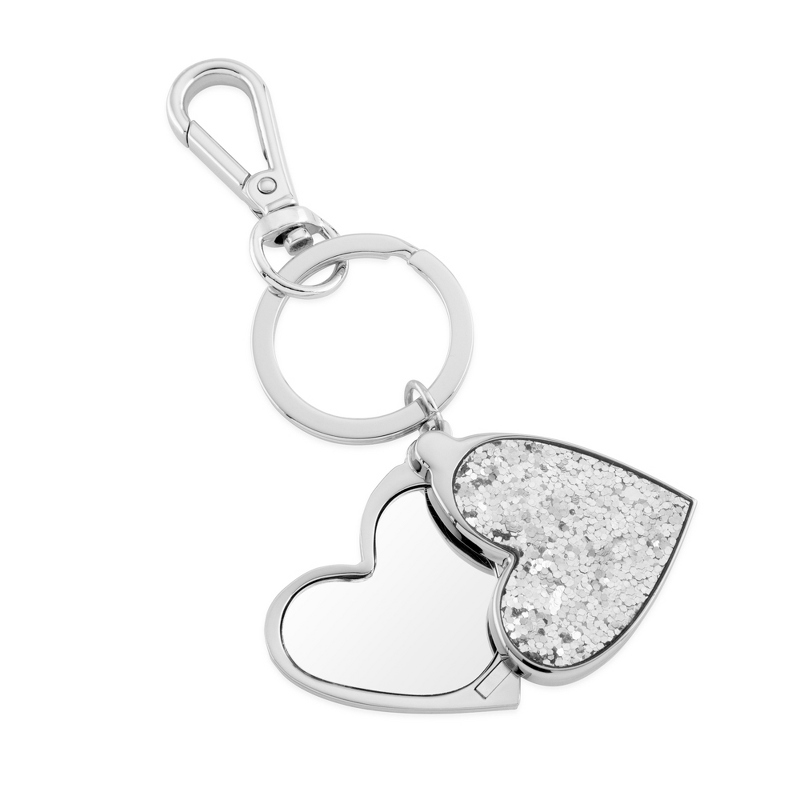 Image of Glitter Heart Locket Key Chain