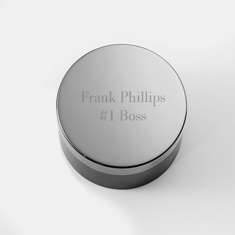 Image of Black Acacia Wood Keepsake Box