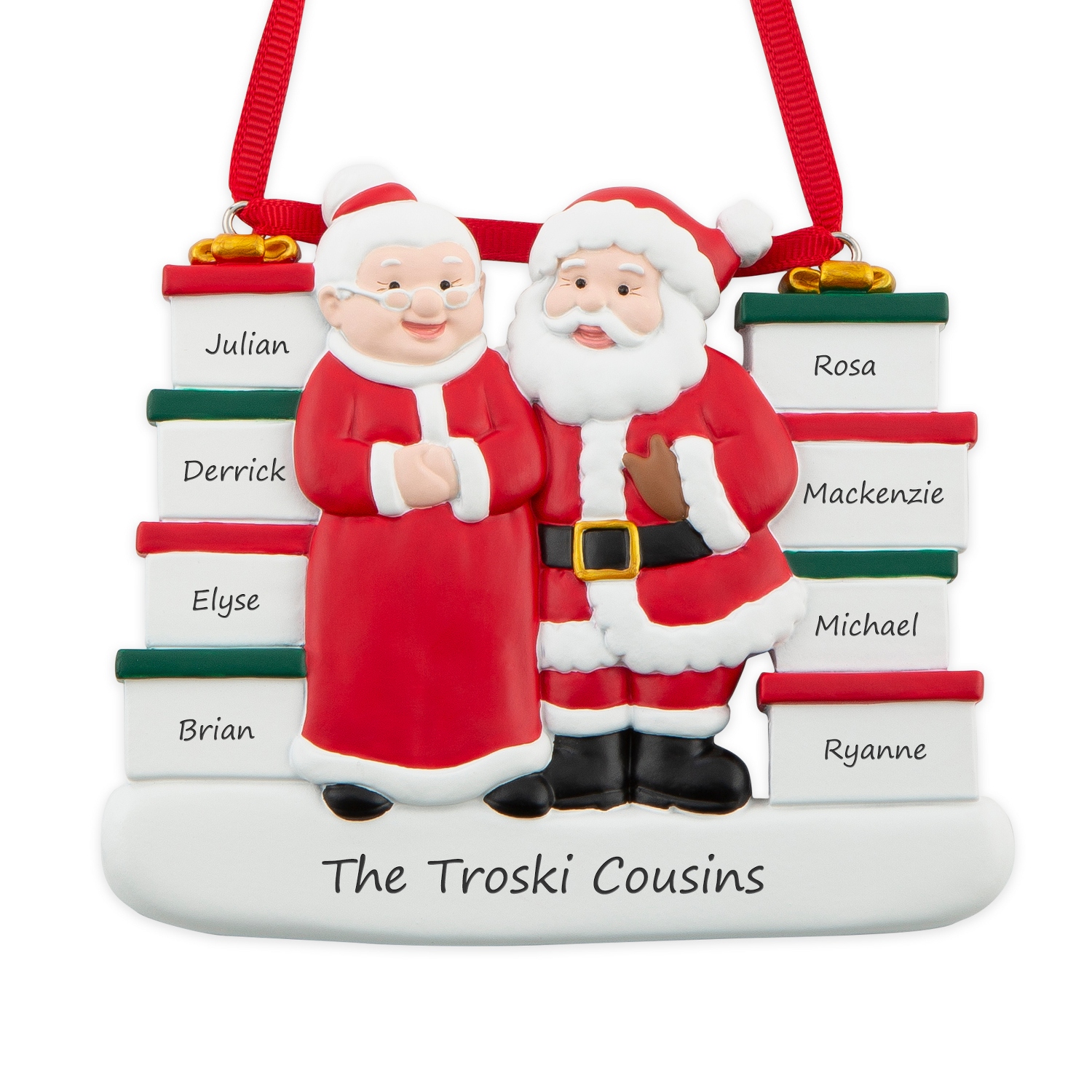 Mr And Mrs Claus Christmas Ornament