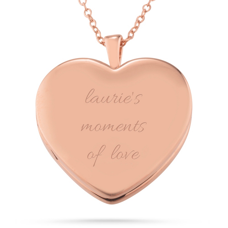 Image of Rose Gold Sterling Silver Heart Locket