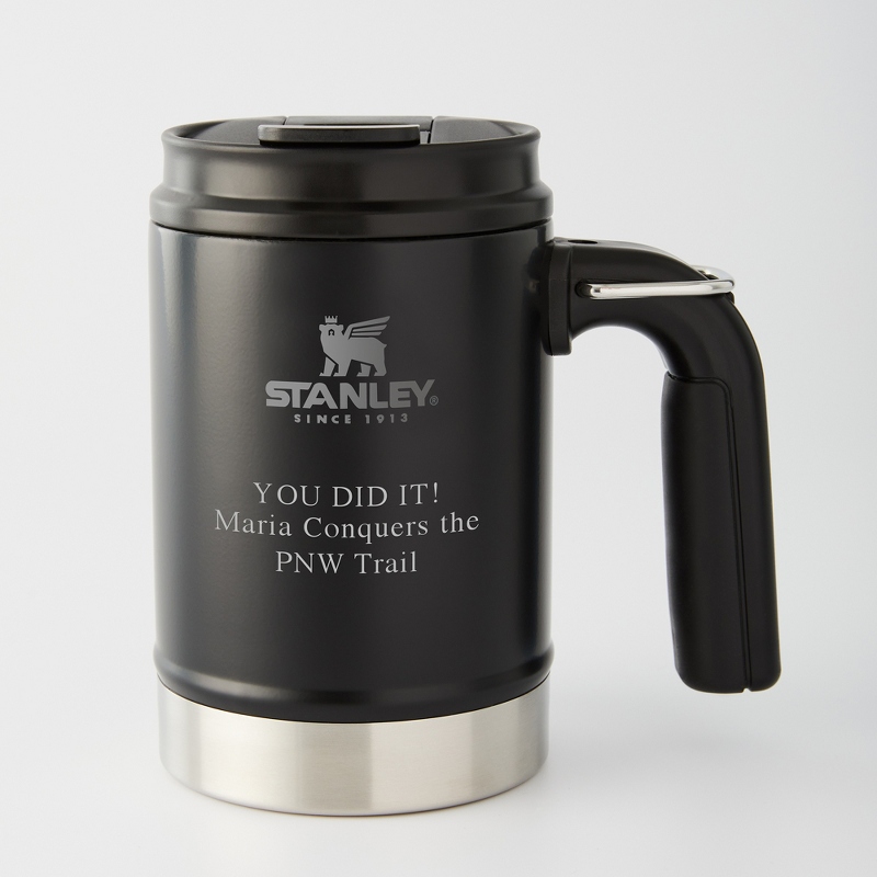 Image of Stanley Black 16 OZ. Big Grip Camp Personalized Mug