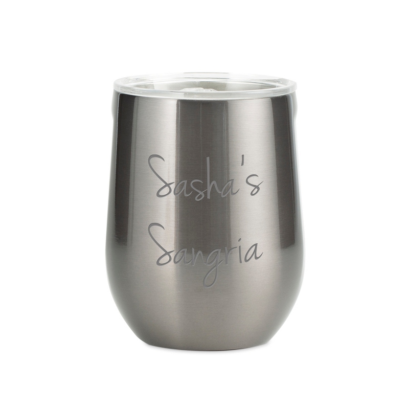 Image of Corkcicle Gunmetal 12 OZ. Stainless Steel Stemless Tumbler