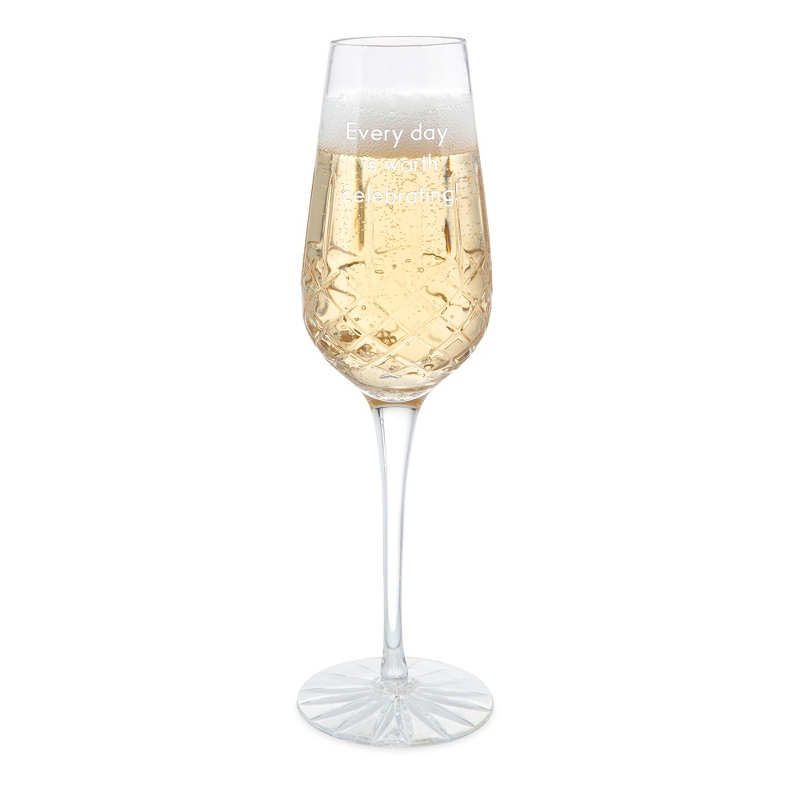 Image of Pineapple Cut Crystal 14 OZ Champagne Glass