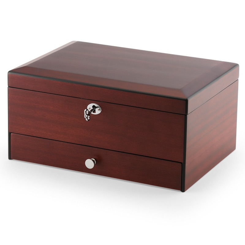 Image of Large Matte Brown Jewelry Box