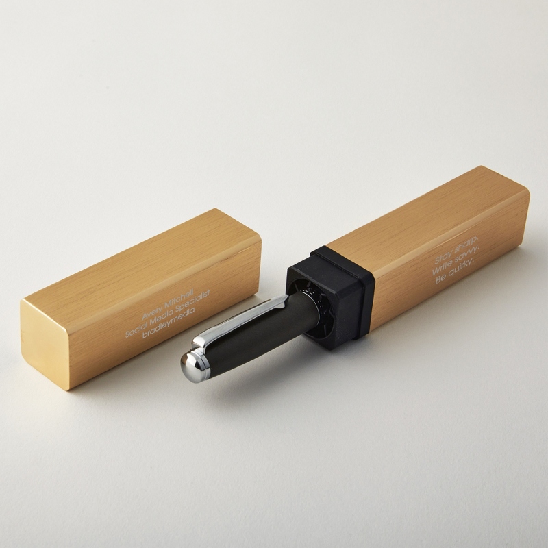 Image of Gold Pen Holder