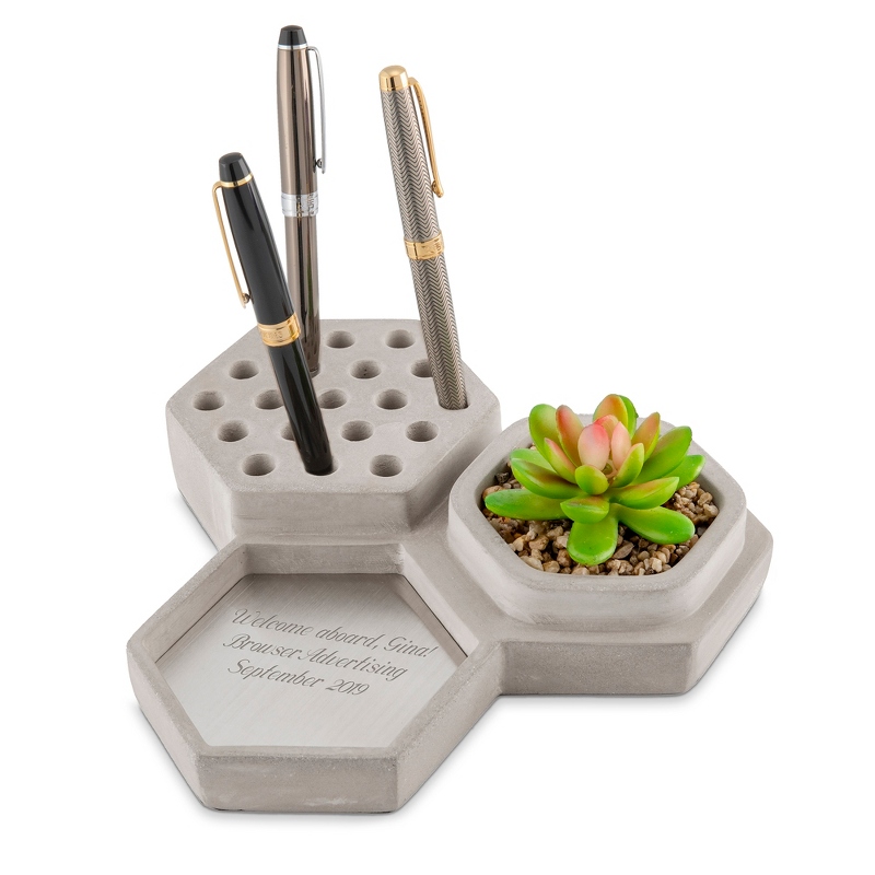 Image of Concrete Desk Organizer
