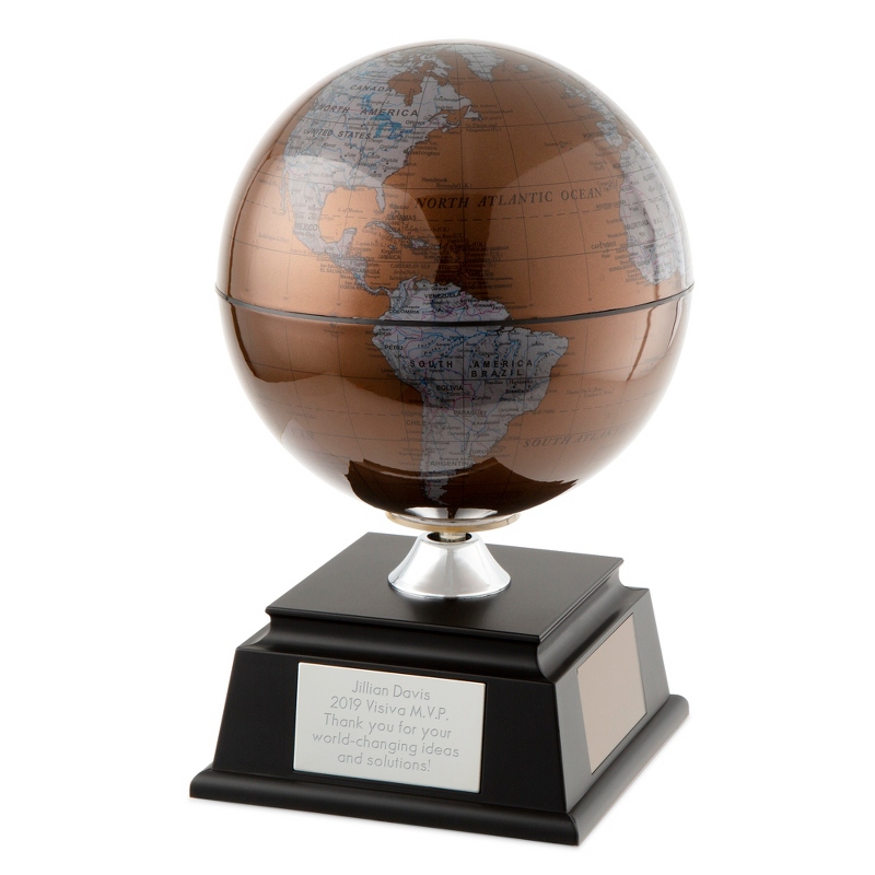 Image of 17 Inch Copper Solar Globe