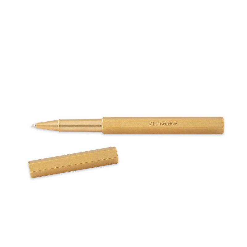 Image of ystudio Classic Brass Rollerball Pen