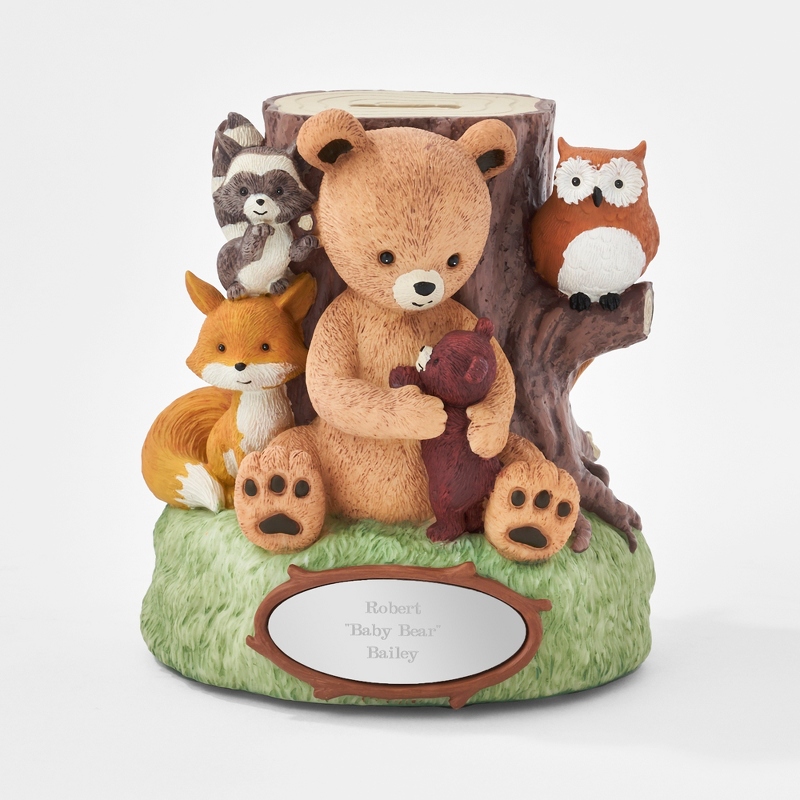 Image of Woodland Animals Personalized Bank