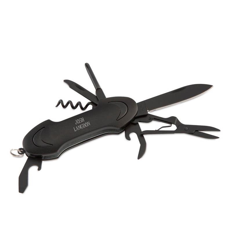 Image of Black Stainless Steel Multi Tool Pocket Knife