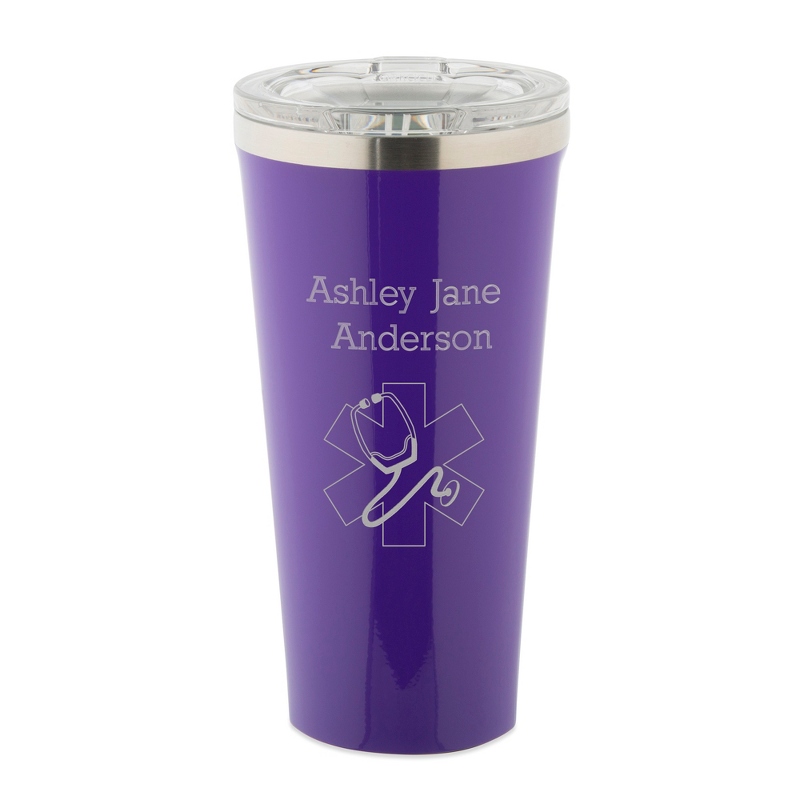 Image of Corkcicle Purple 16 OZ. Stainless Steel Tumbler