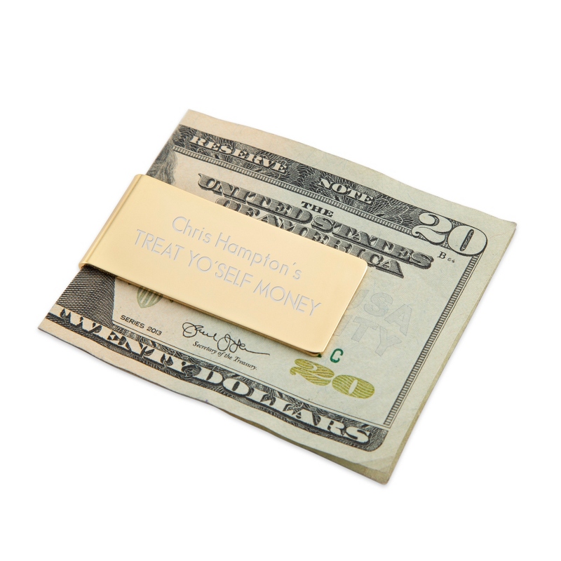 Image of Classic Gold Stainless Steel Money Clip