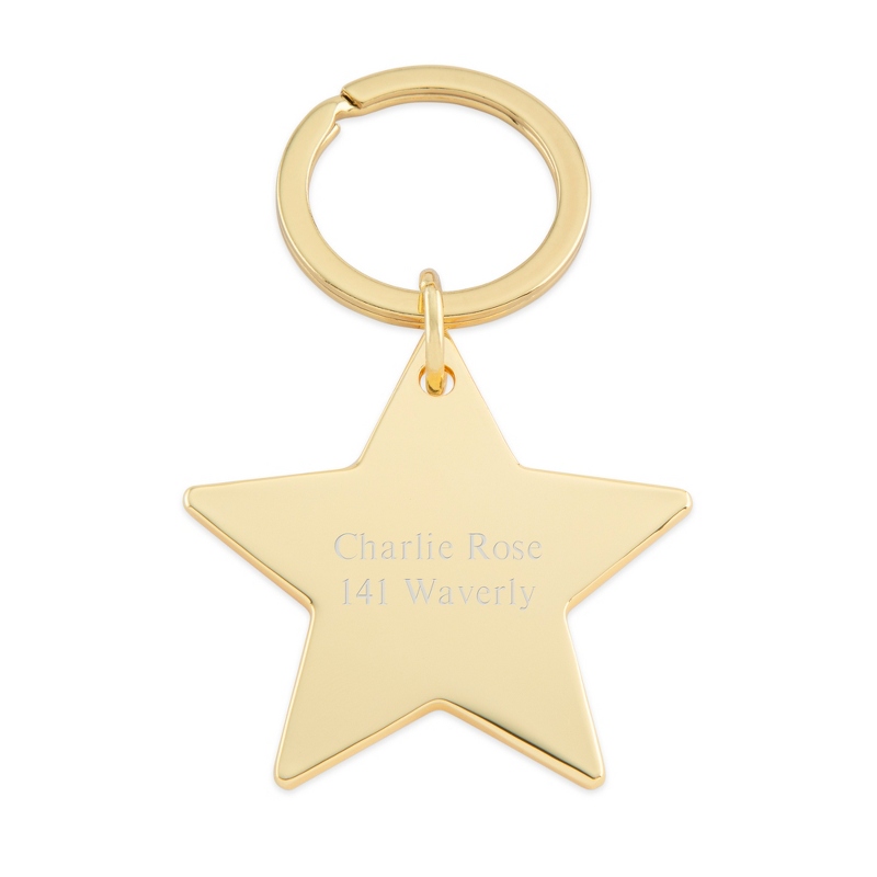 Image of Classic Gold Tone Star Key Chain