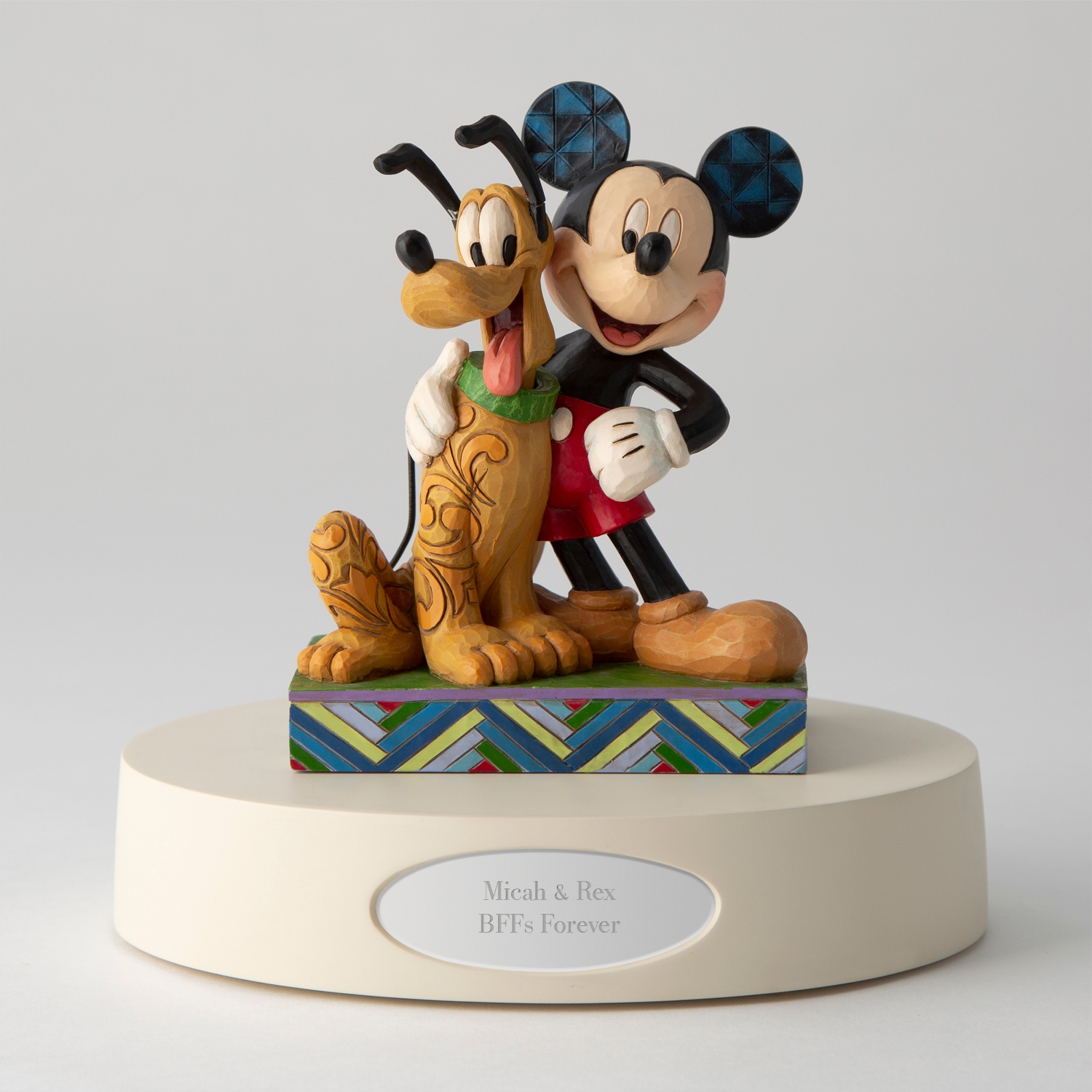 Jim Shore Disney Traditions Mickey Mouse And Pluto Figurine